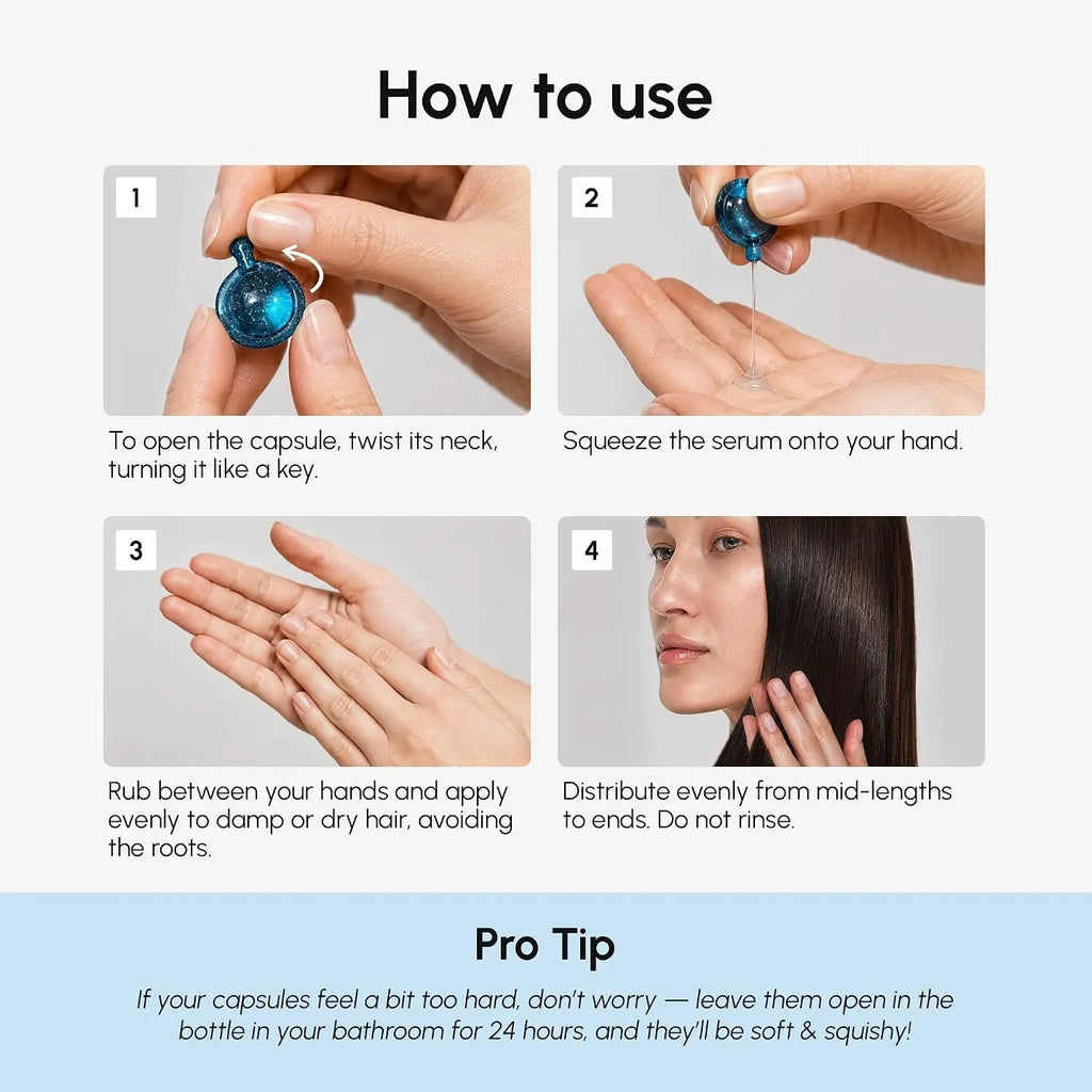 Keratin Oil Capsules for Frizz Control Maree