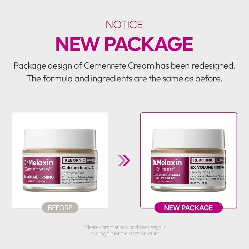 Dr. Melaxin Calcium Cemenrete Calcium Volume Cream AsiaBeautyMall