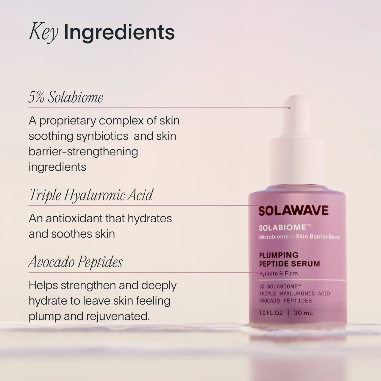 Pre- & Probiotic Plumping Peptide Serum Solawave
