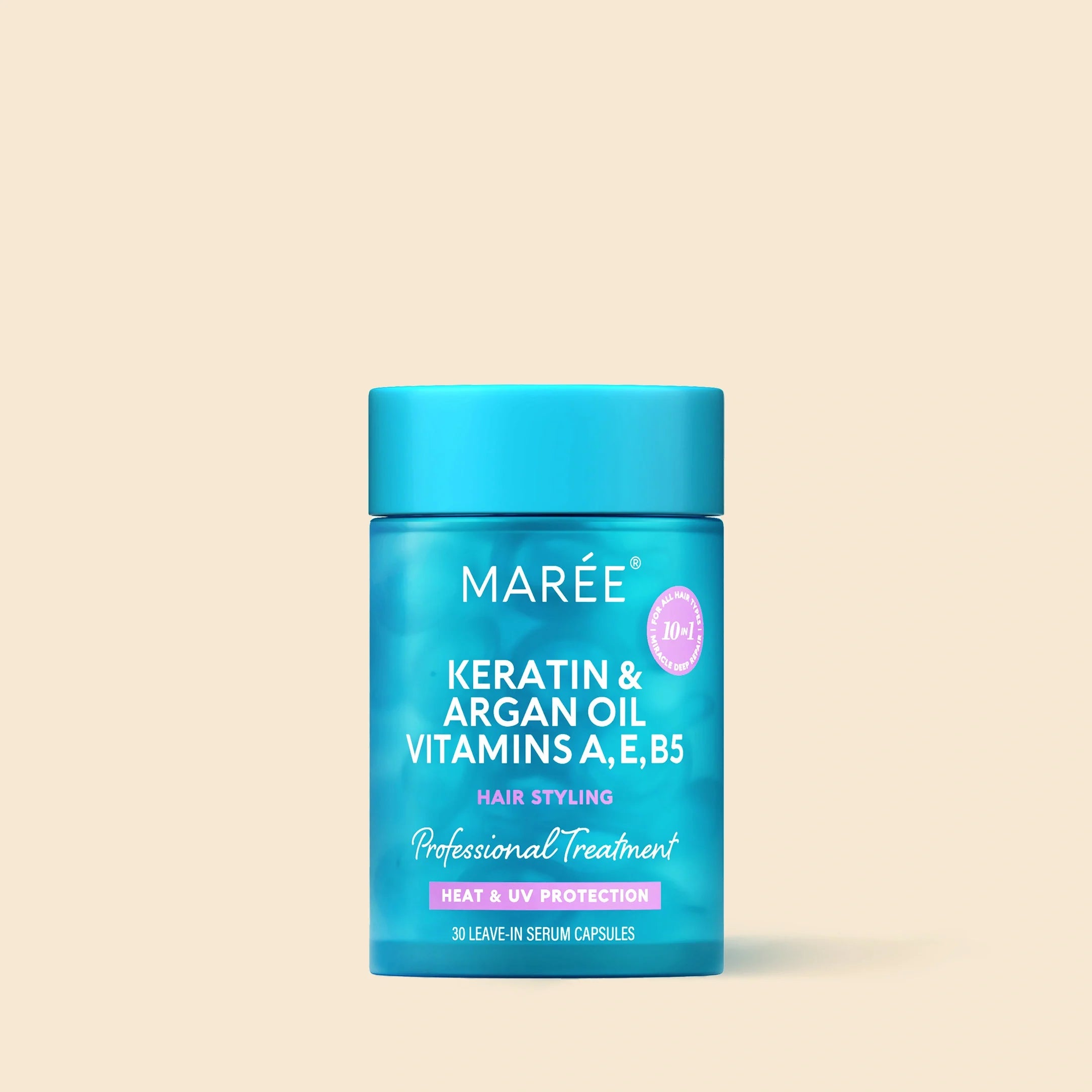 Keratin Oil Capsules for Frizz Control Maree