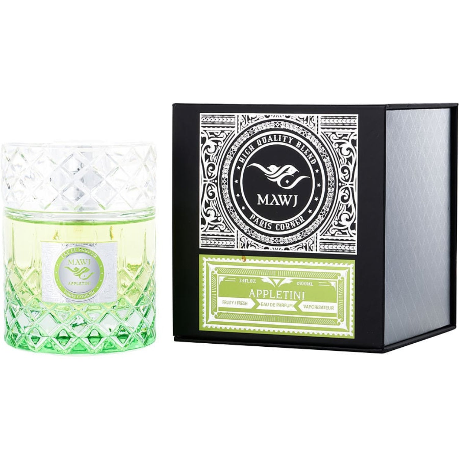 Paris Corner Mawj Appletini Eau de Parfum Spray 3.4 oz Fandi Perfume