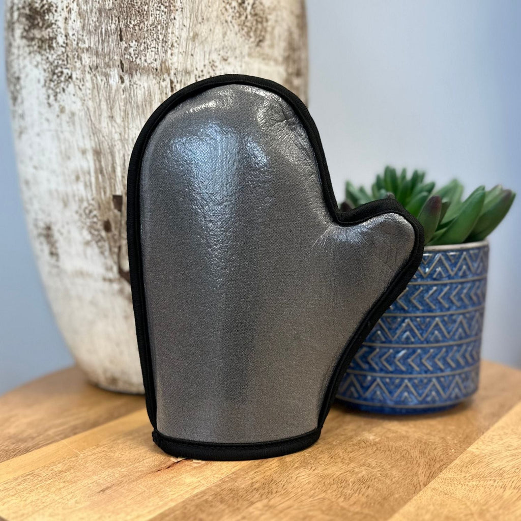 Double-Sided Velvet Tanning Mitt — Flawless Application Every Time Rose Gold Sunless