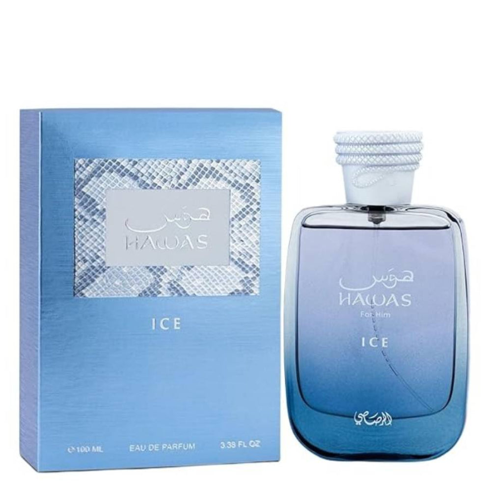 Rasasi Hawas Ice Eau de Parfum Spray for Men 3.38 oz Fandi Perfume