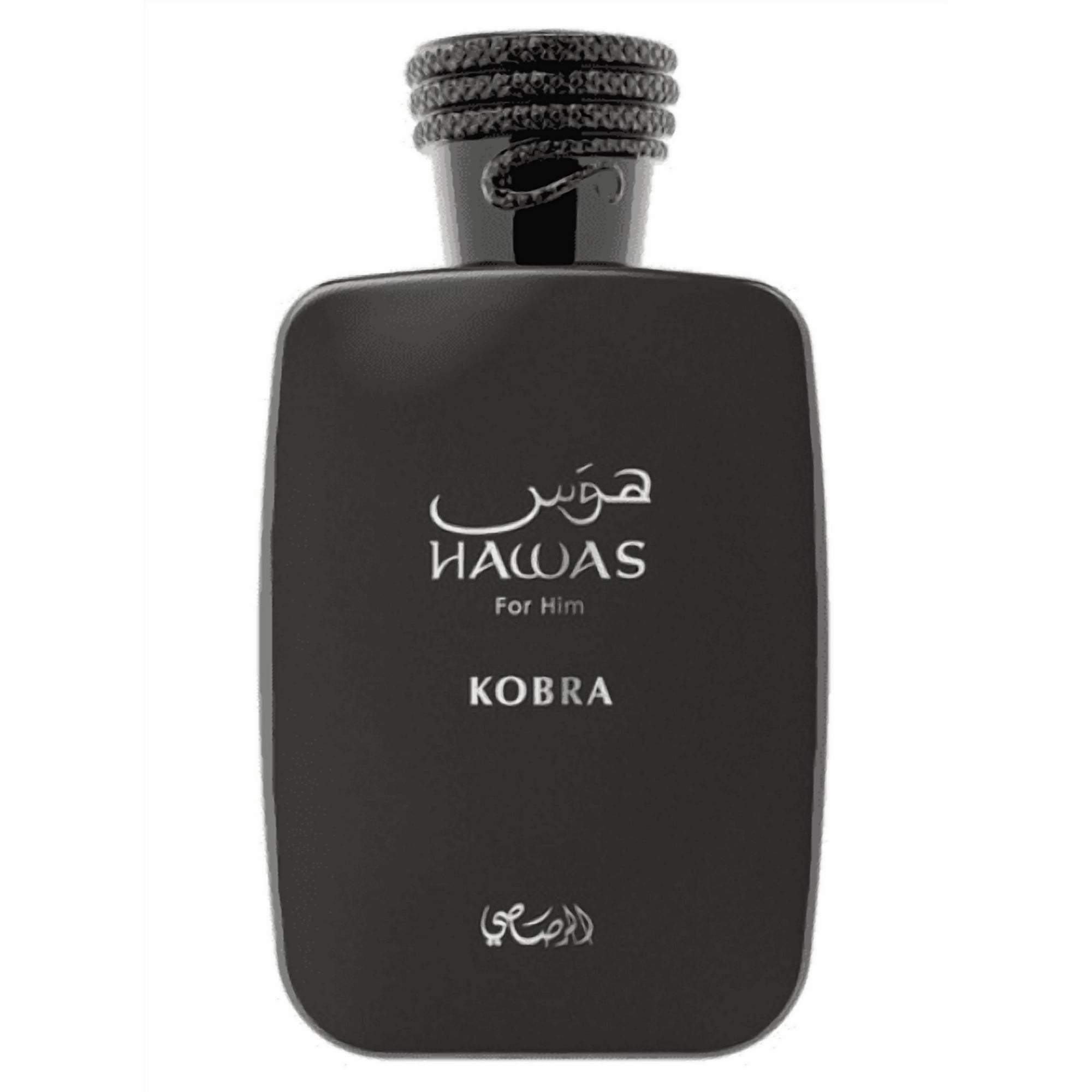 Rasasi Hawas Kobra Eau de Parfum Spray for Men 3.4 oz Fandi Perfume