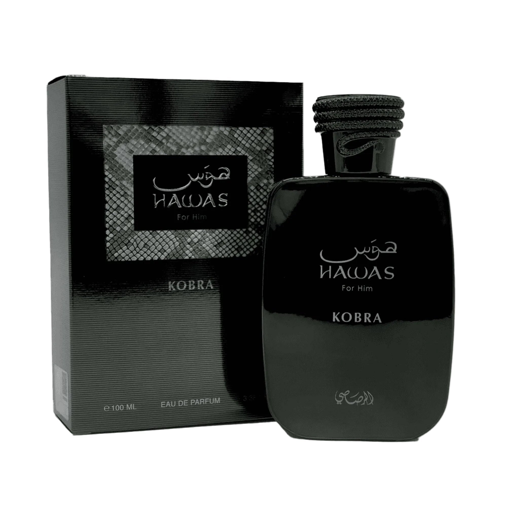 Rasasi Hawas Kobra Eau de Parfum Spray for Men 3.4 oz Fandi Perfume