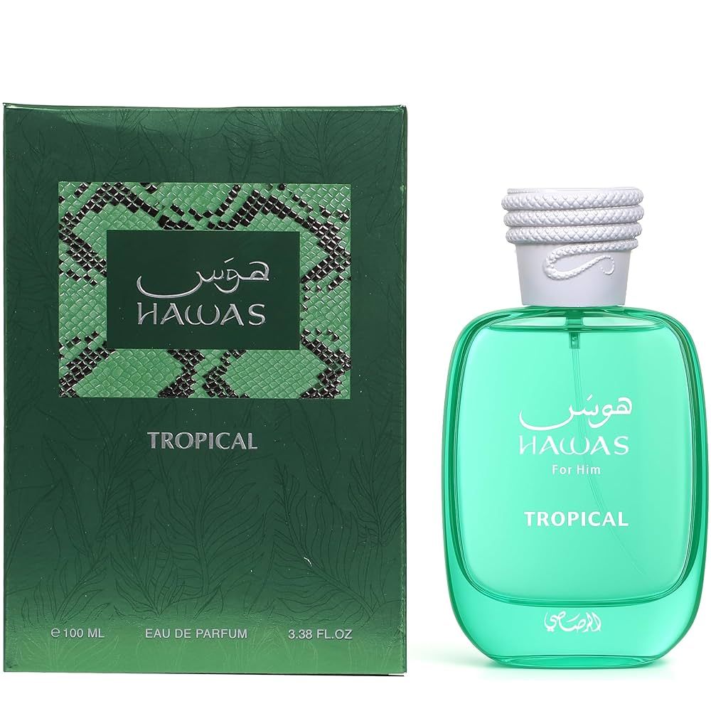 Rasasi Hawas Tropical Eau de Parfum For Men 3.4 oz Fandi Perfume