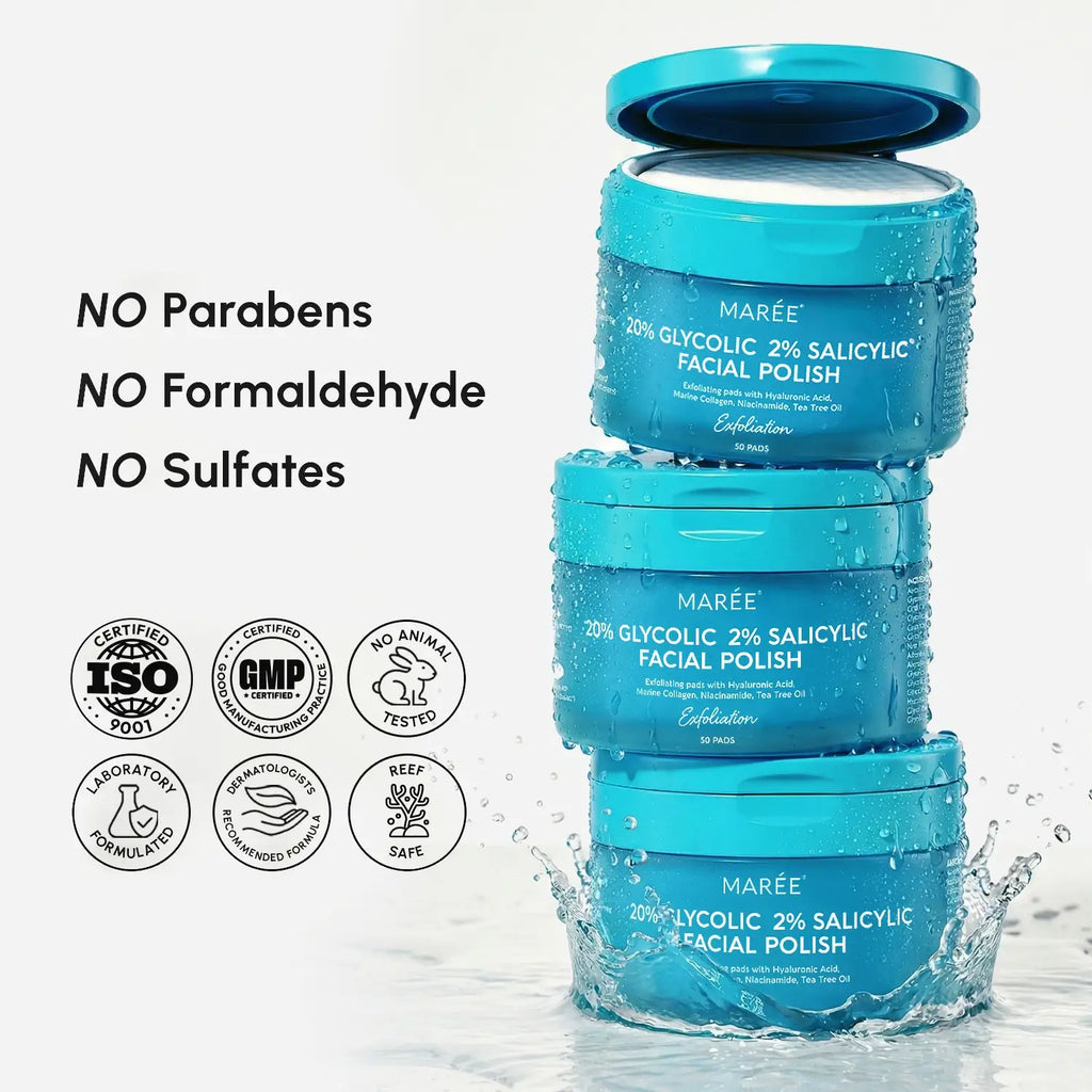 Glycolic & Salicylic Acid Peel Pads Maree