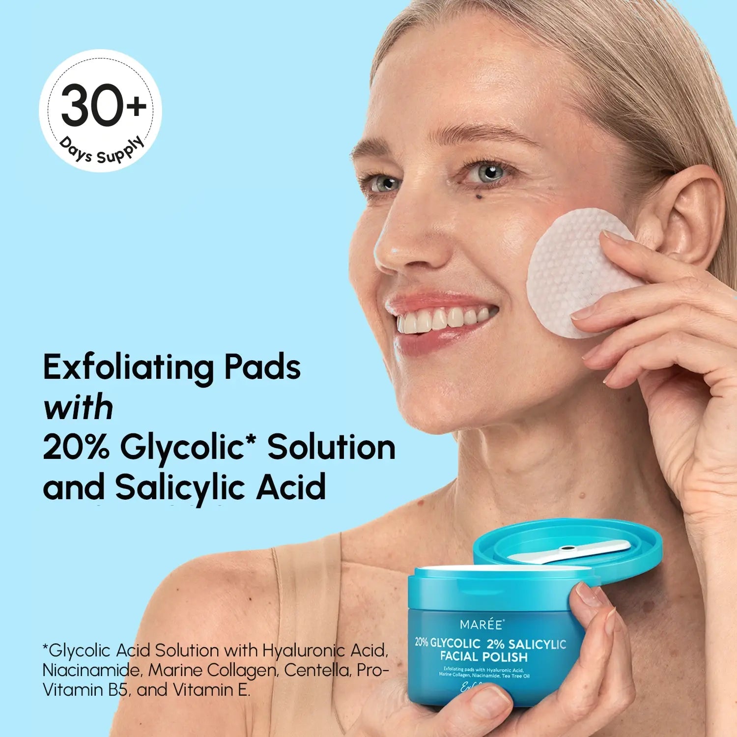 Glycolic & Salicylic Acid Peel Pads Maree
