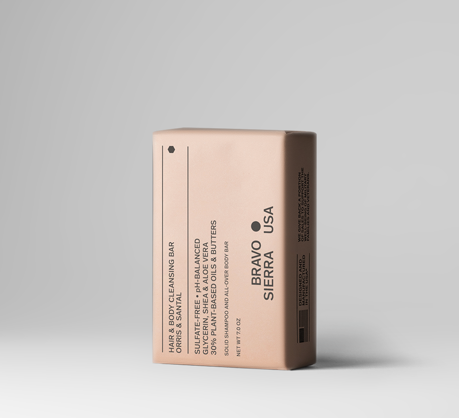 HAIR & BODY CLEANSING BAR Bravo Sierra