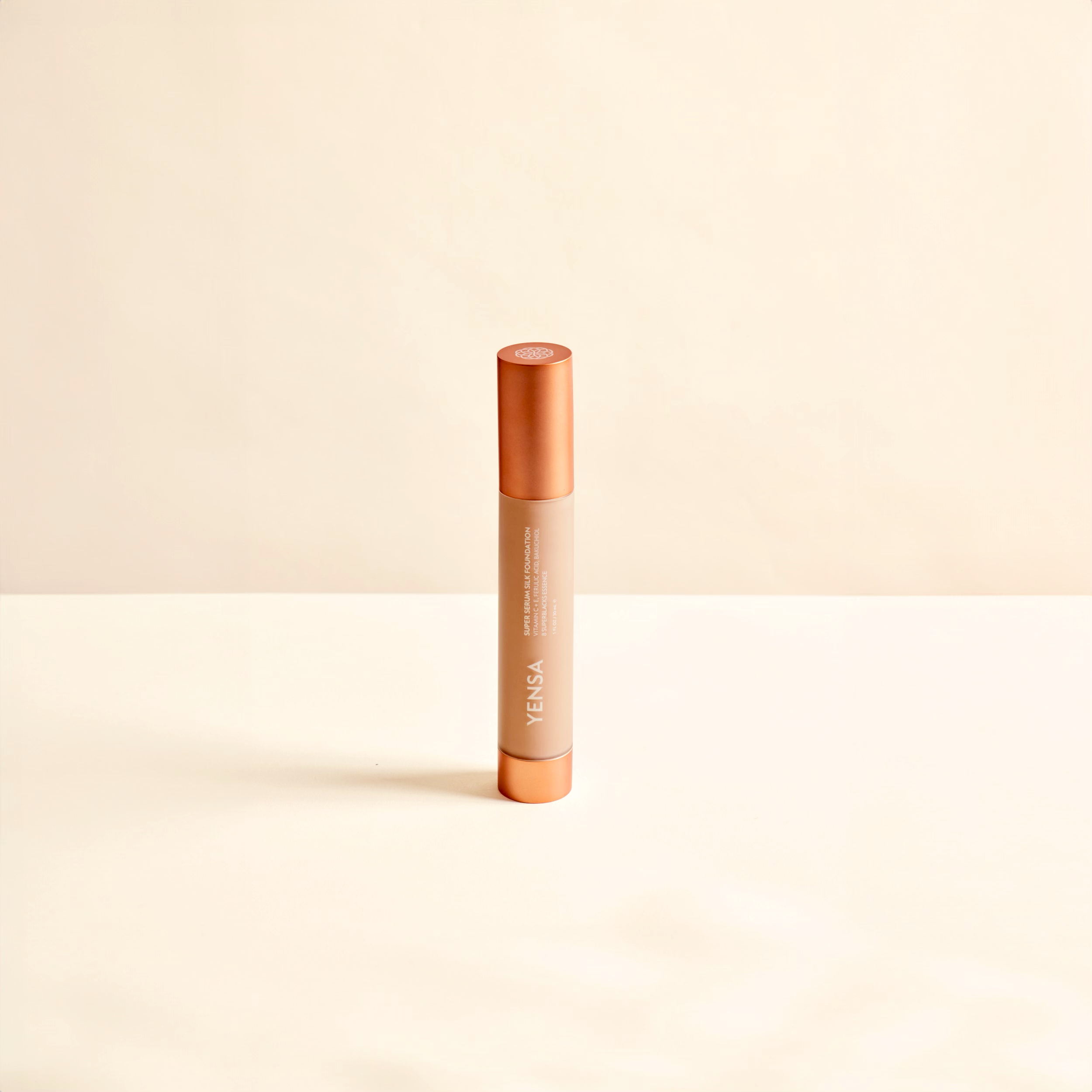Super Serum Silk Natural Glow Hydrating Peptide Foundation for Radiant Skin YENSA