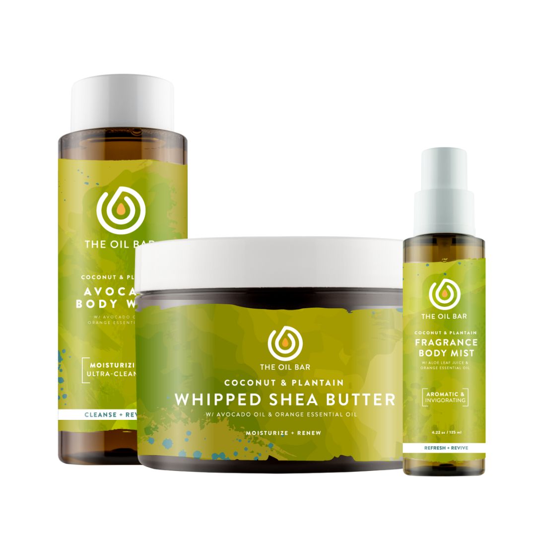 Coconut & Plantain Gift Box The Oil Bar