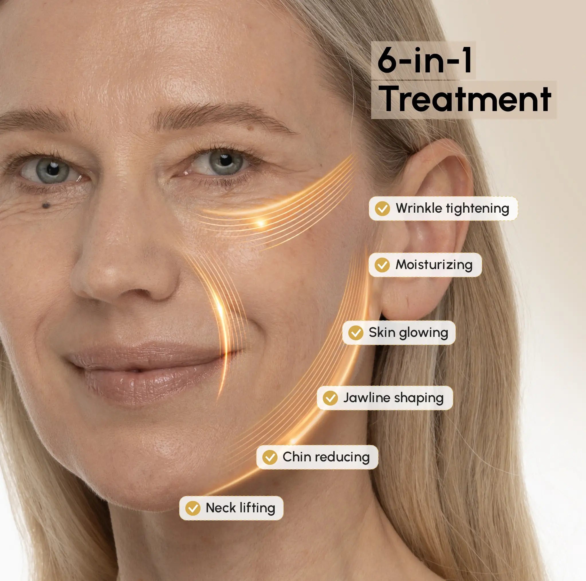 24K Gold Chin & Jawline Lifting Mask Maree