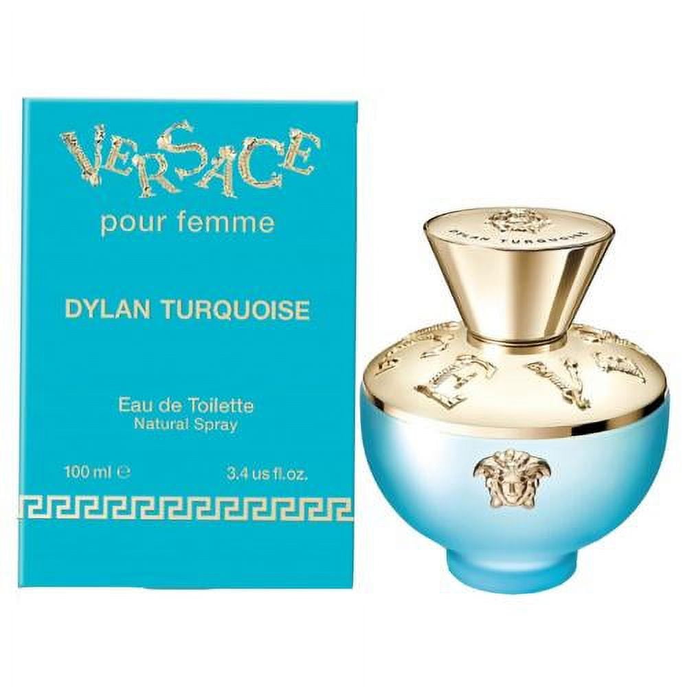 Versace Dylan Turquoise Eau de Toilette Spray for Women 3.4 oz Fandi Perfume