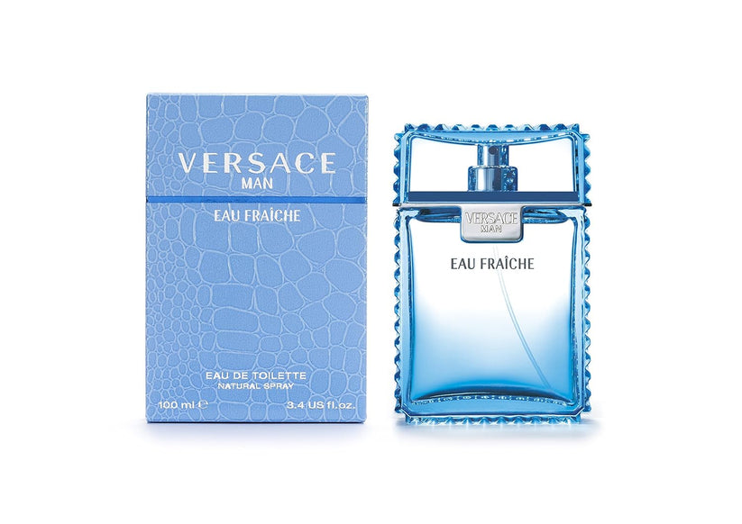 Versace Man Eau Fraîche Deodorant Spray for Men 3.4 Oz Fandi Perfume