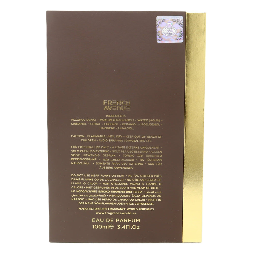 Fragrance World French Avenue Liquid Brun Eau de Parfum 3.4 oz Fandi Perfume