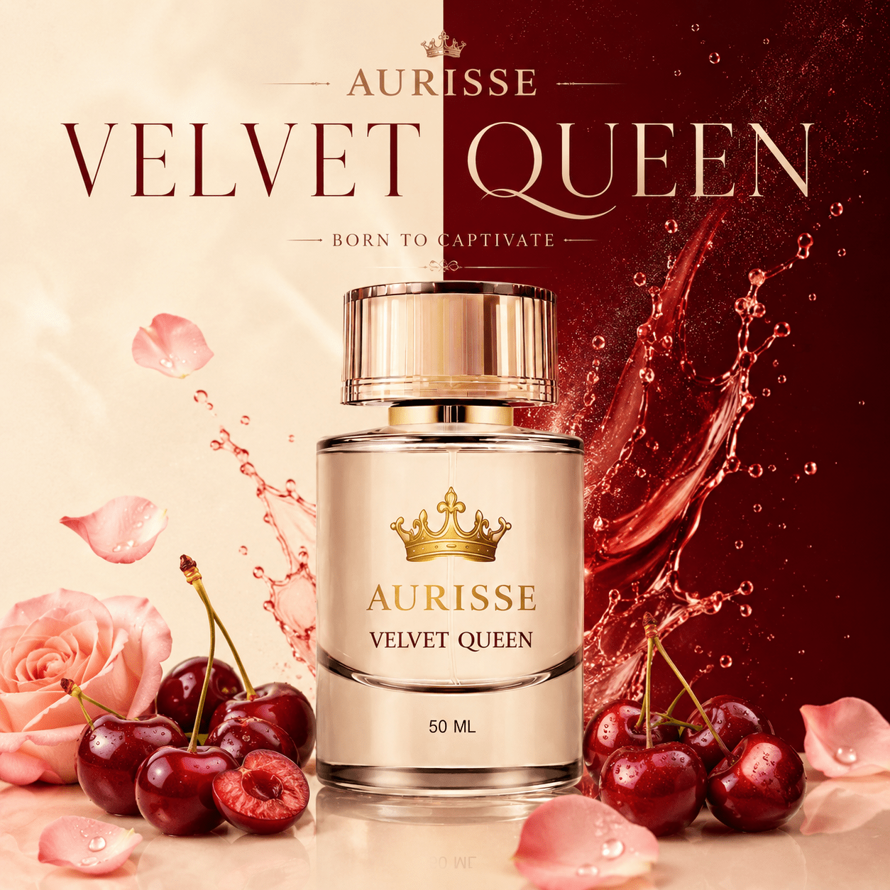 Aurisse Velvet Queen — Vanilla Perfume for Women, 50ml AURISSE