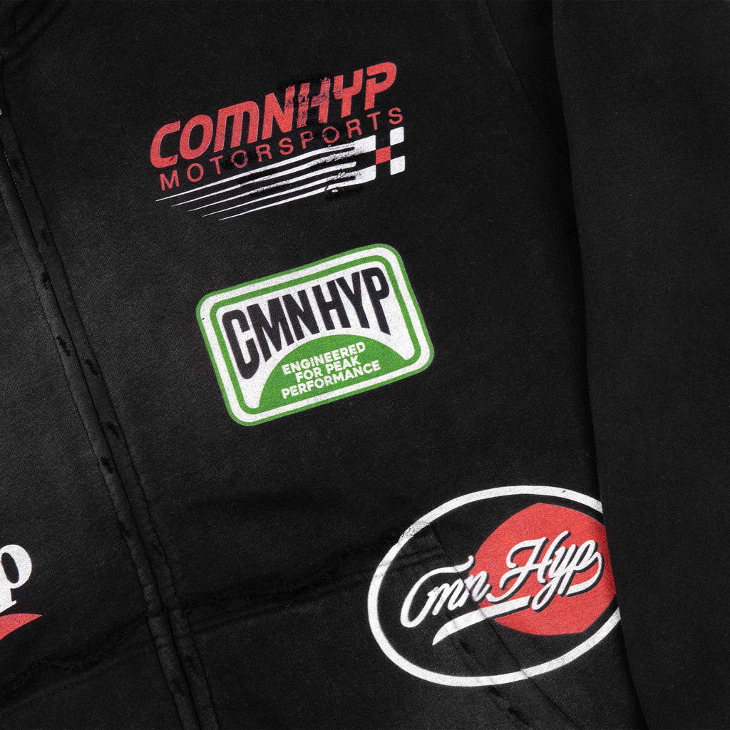 Common Hype Auto Icon Hoodie Vintage Black Common Hype