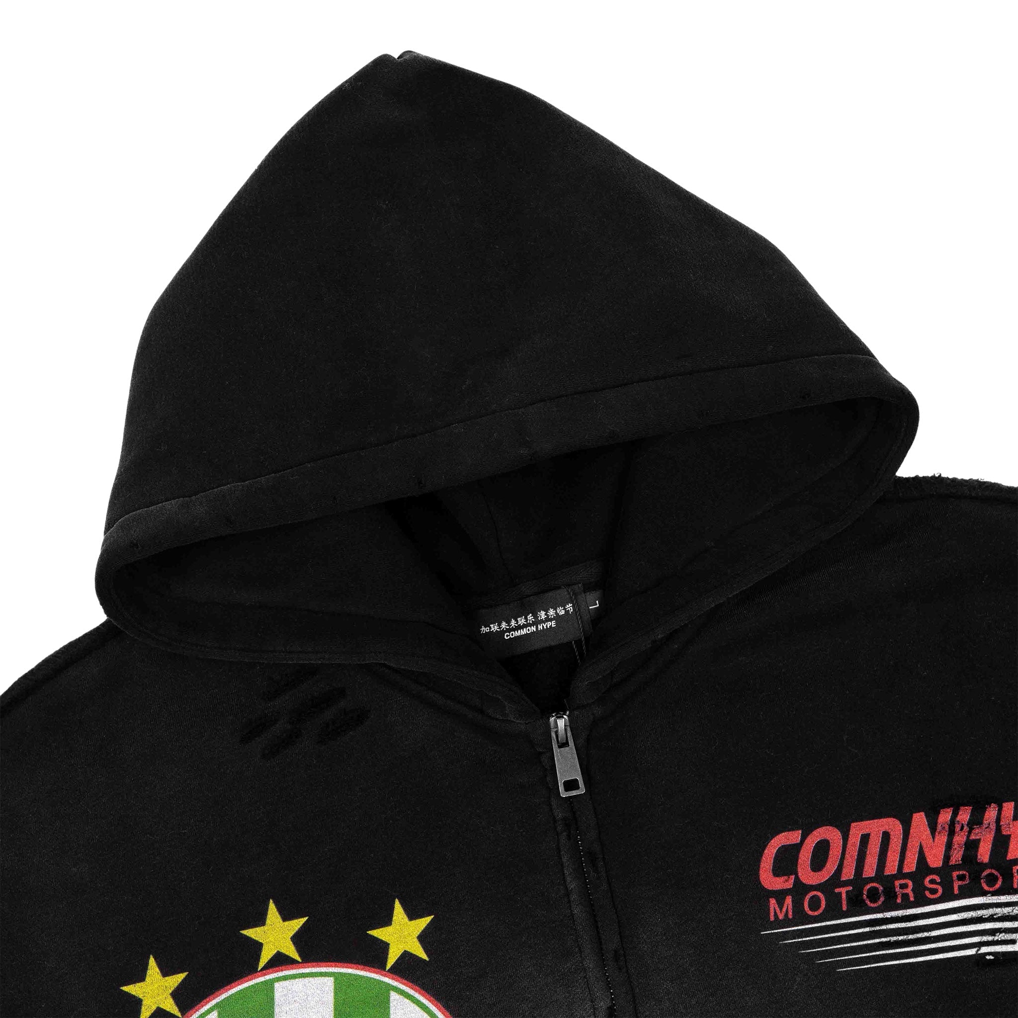 Common Hype Auto Icon Hoodie Vintage Black Common Hype
