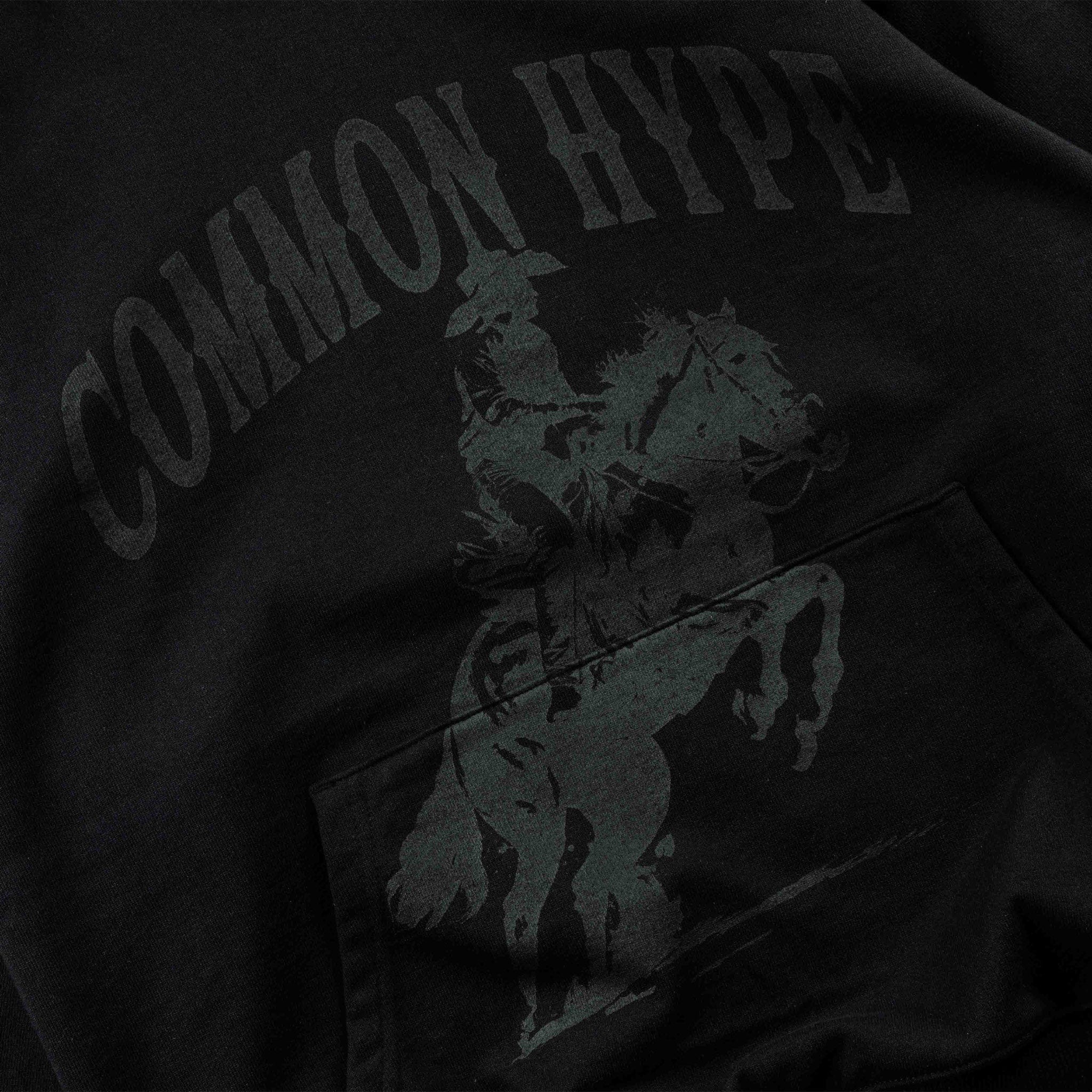 Common Hype 'Stallion' Black Hoodie Common Hype