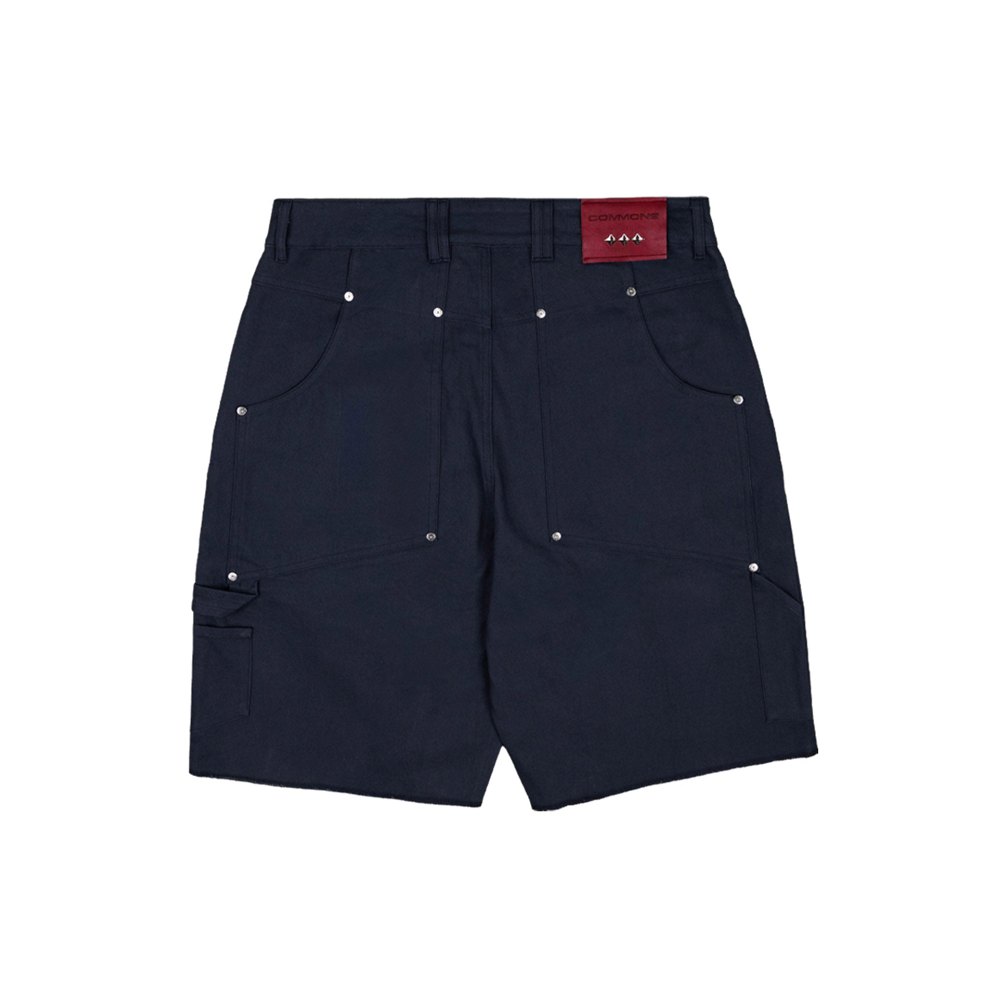 Commons Double Knee Canvas Short Navy Common Hype