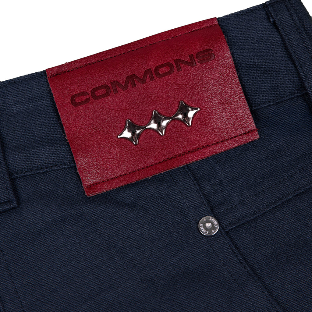 Commons Double Knee Canvas Short Navy Common Hype