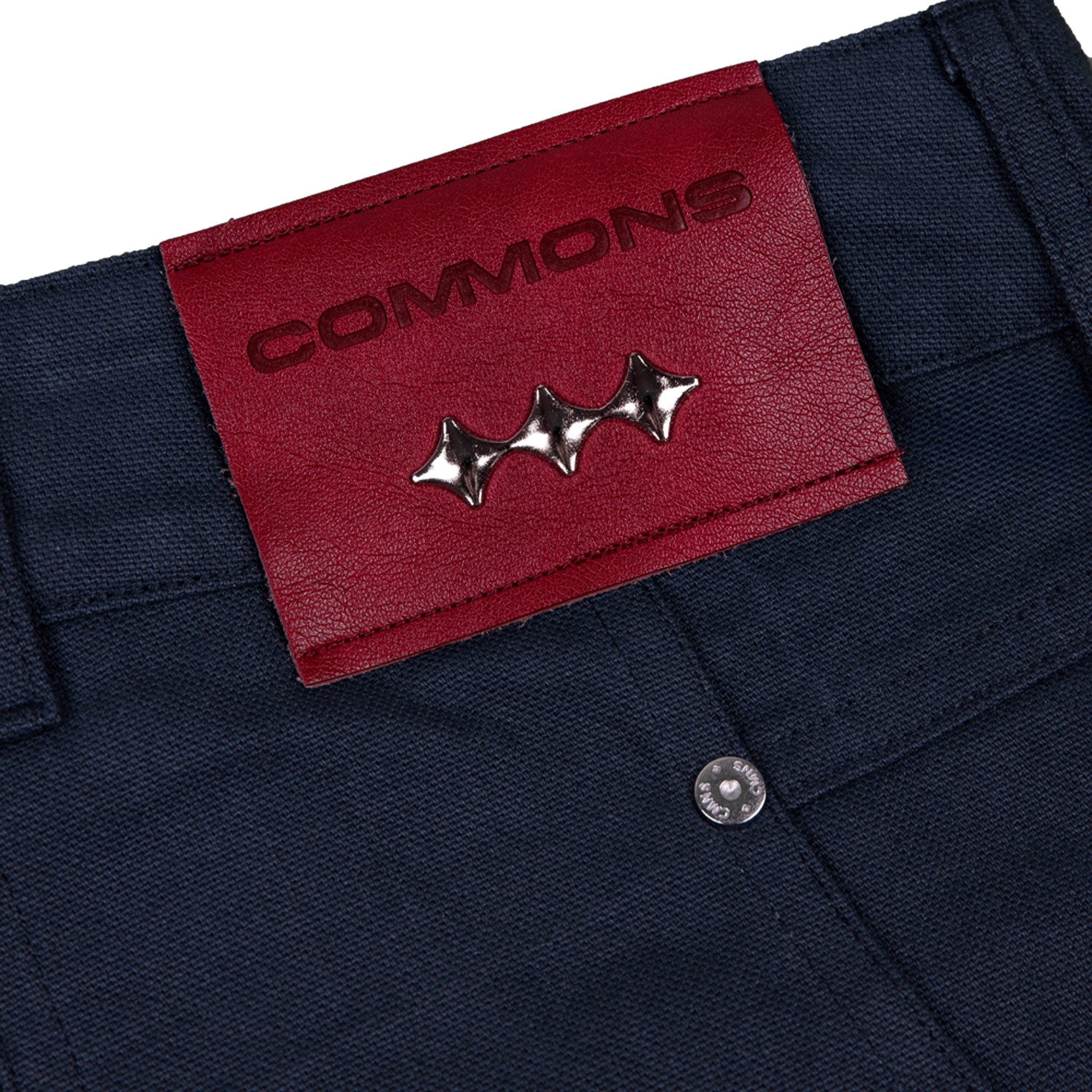 Commons Double Knee Canvas Short Navy Common Hype
