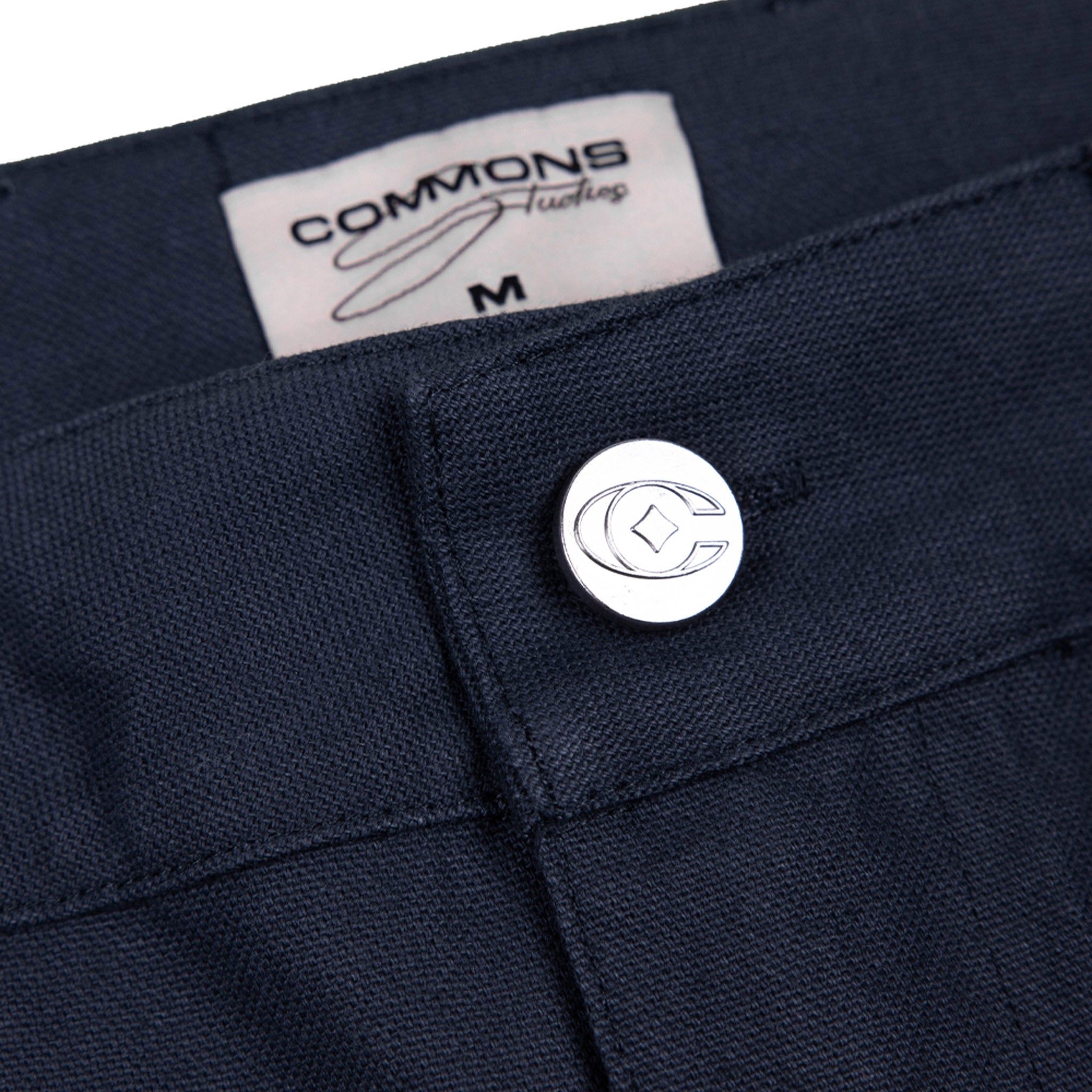 Commons Double Knee Canvas Short Navy Common Hype