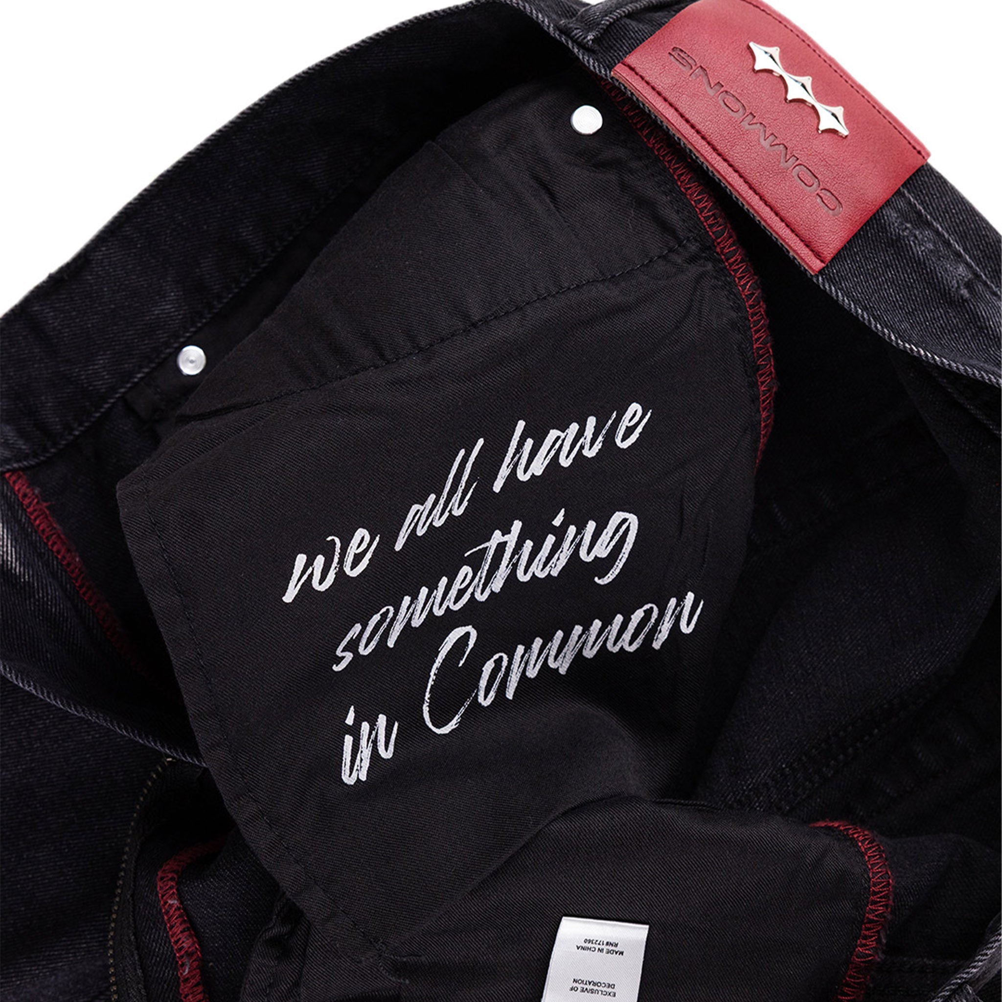 Commons Studios Washed Straight Denim Pant Granite Common Hype