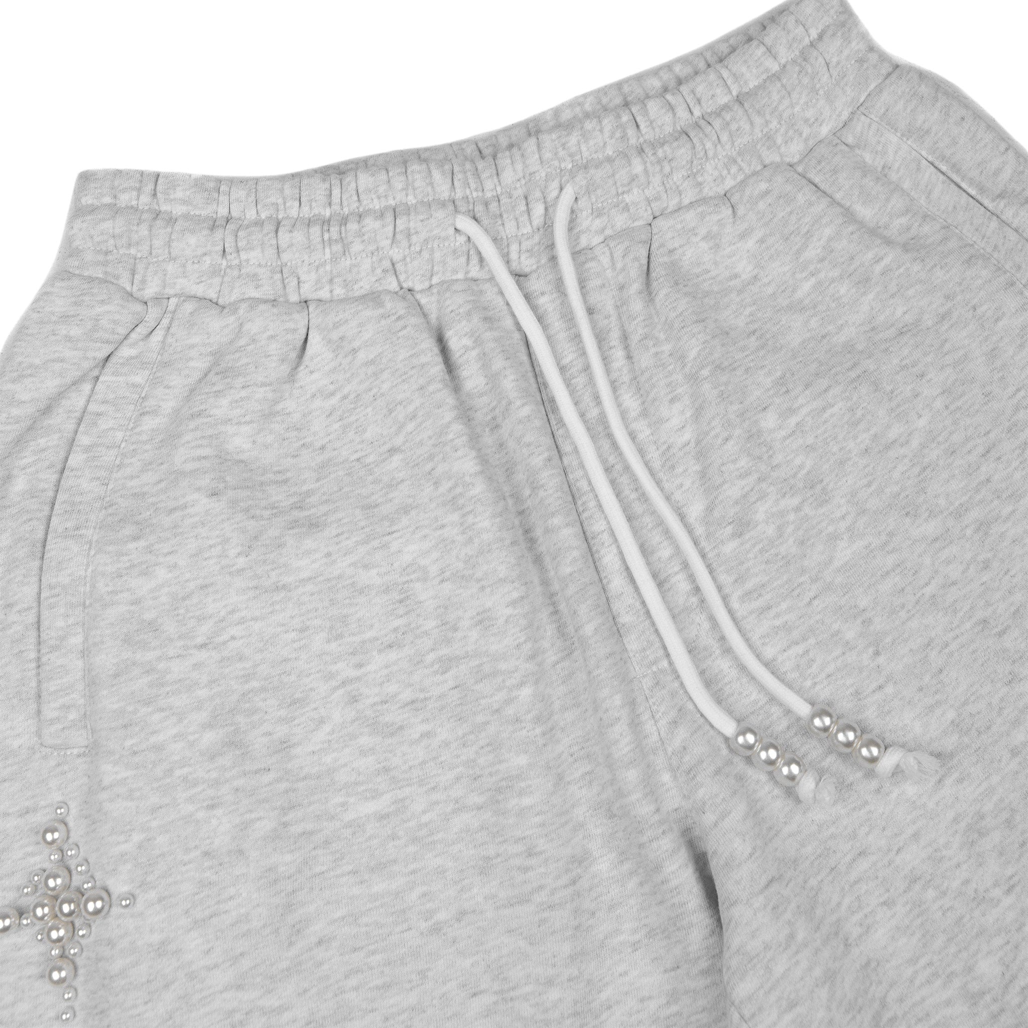 Commons Pearled Star Sweatshort Heather Grey Common Hype