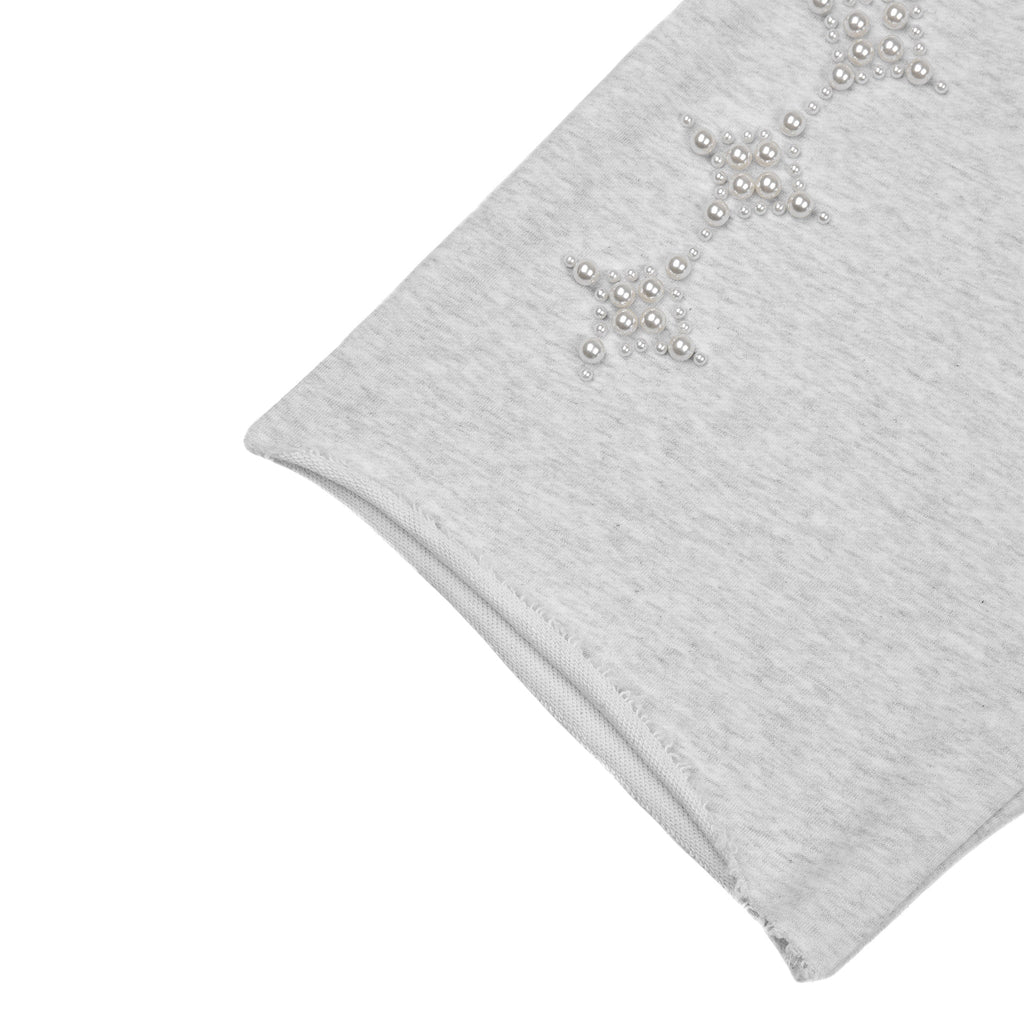 Commons Pearled Star Sweatshort Heather Grey Common Hype