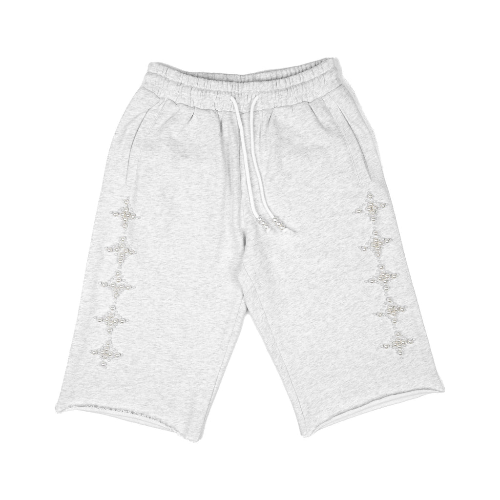 Commons Pearled Star Sweatshort Heather Grey Common Hype
