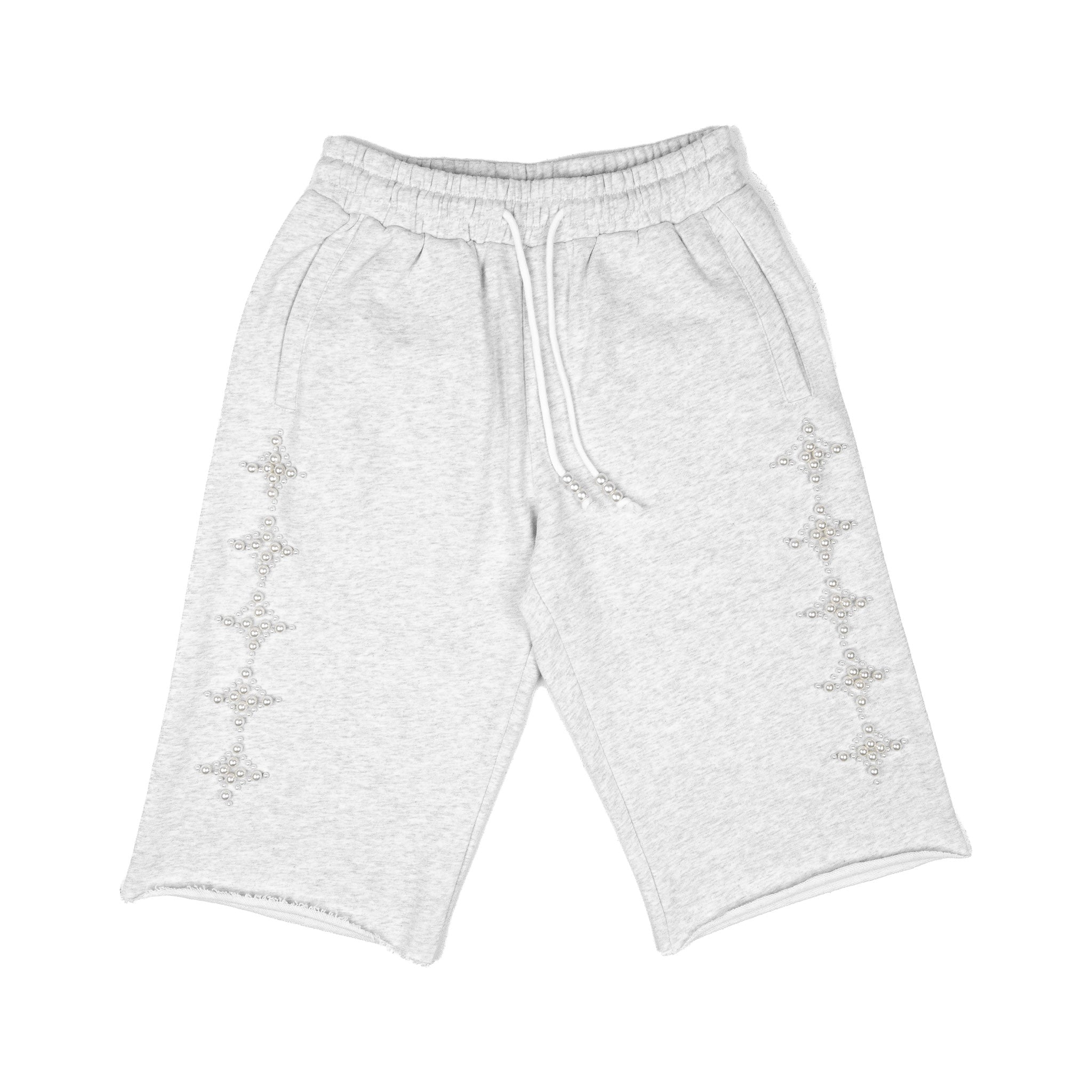 Commons Pearled Star Sweatshort Heather Grey Common Hype