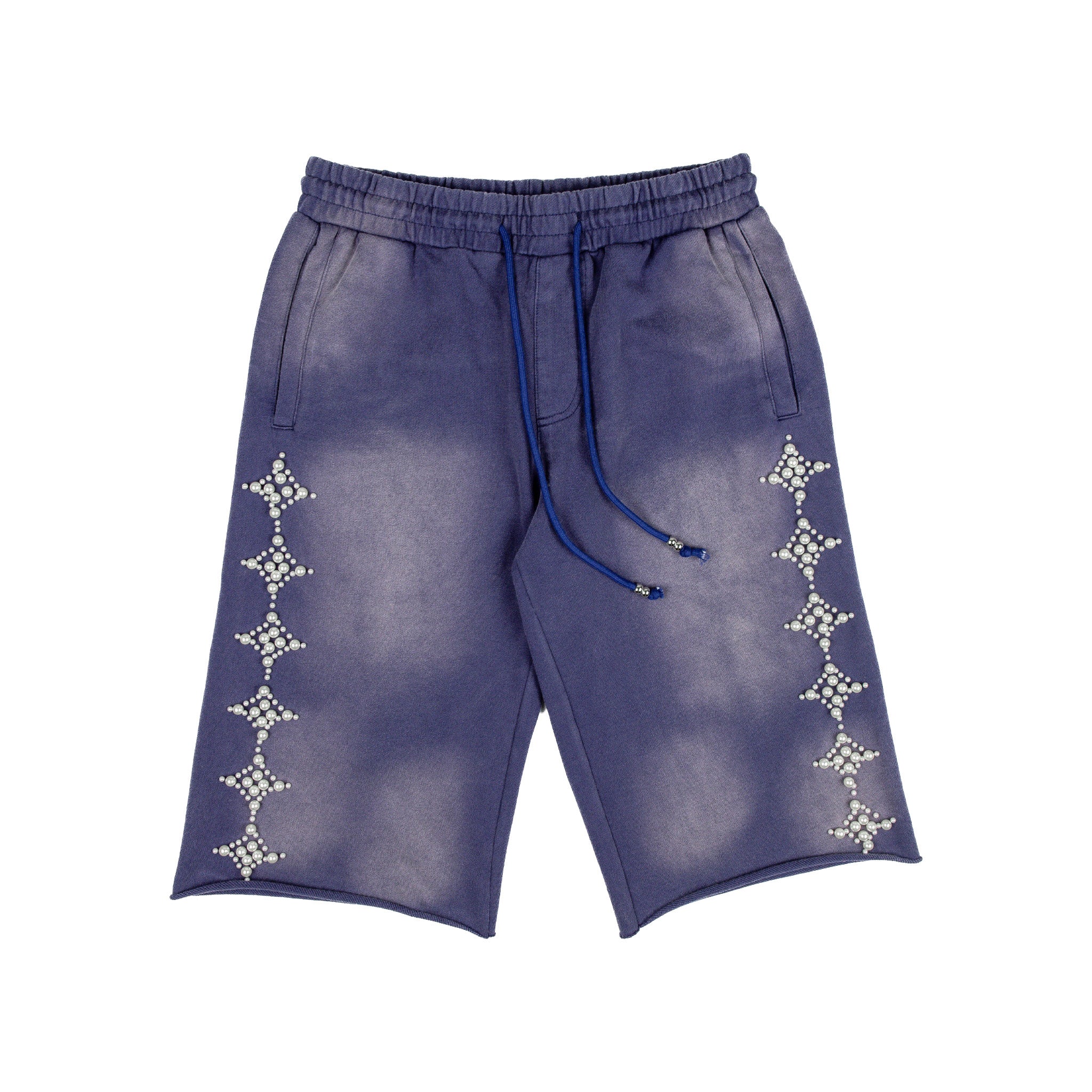 Commons Pearled Star Sweatshort Vintage Navy Common Hype
