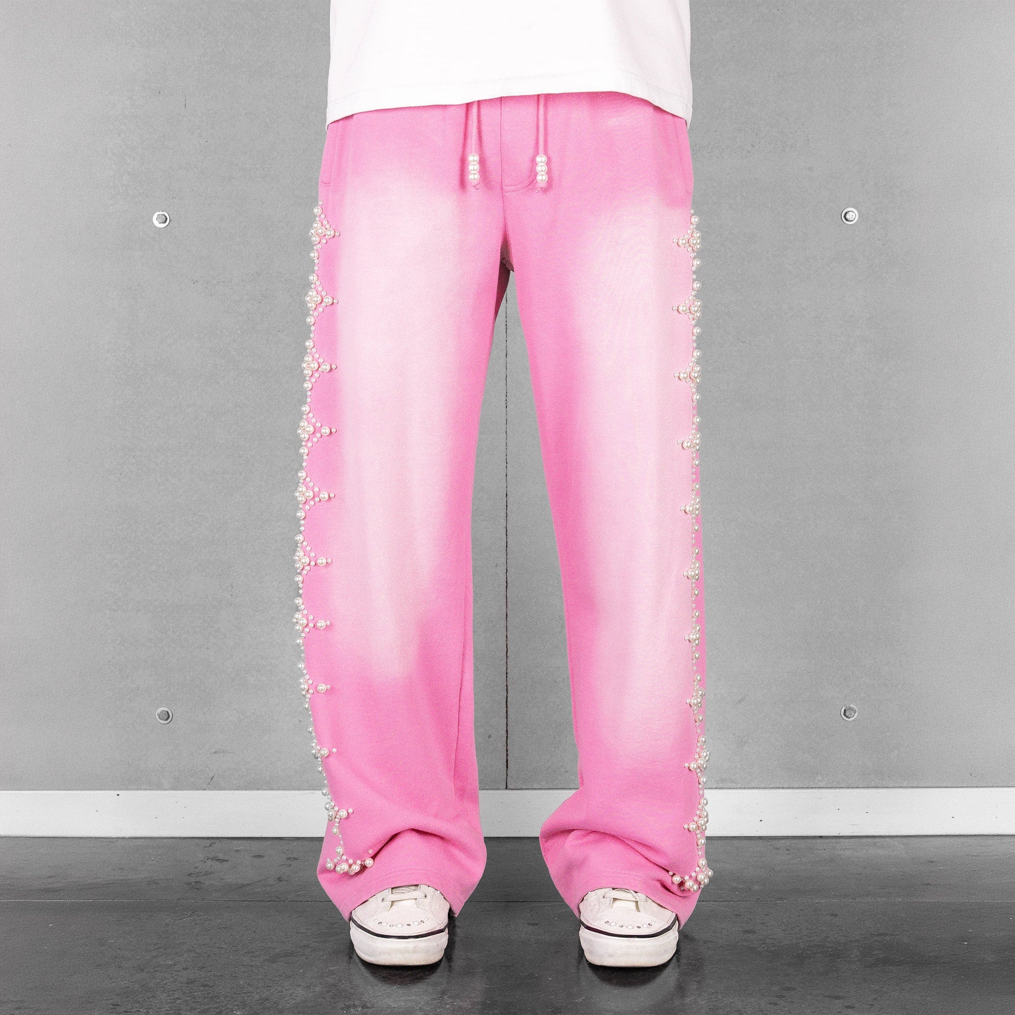 Commons Pearled Star Sweatpants Faded Pink Common Hype