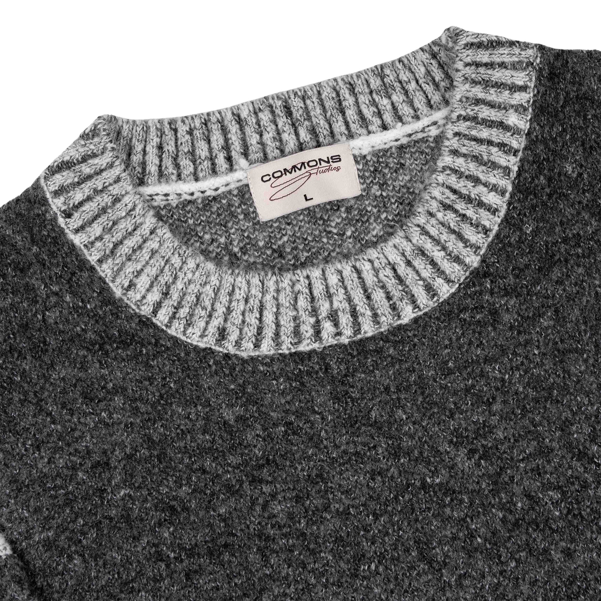 Commons Pullover Knit Forrest Charcoal Common Hype