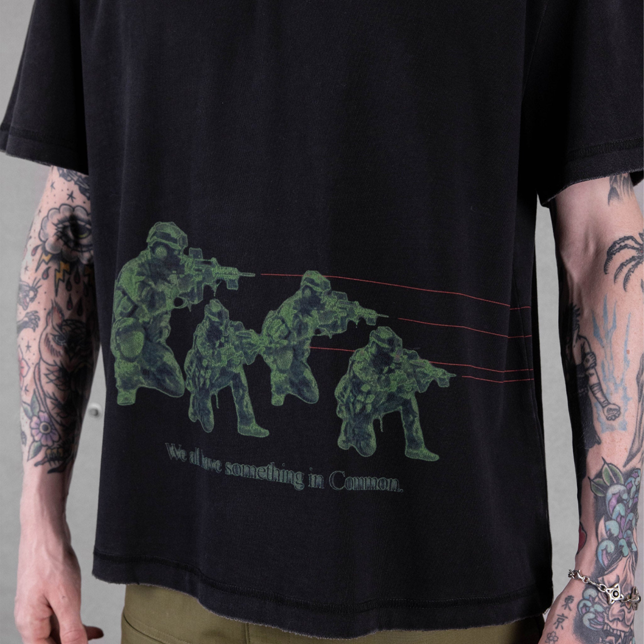 Commons Beam Tee Vintage Black Common Hype