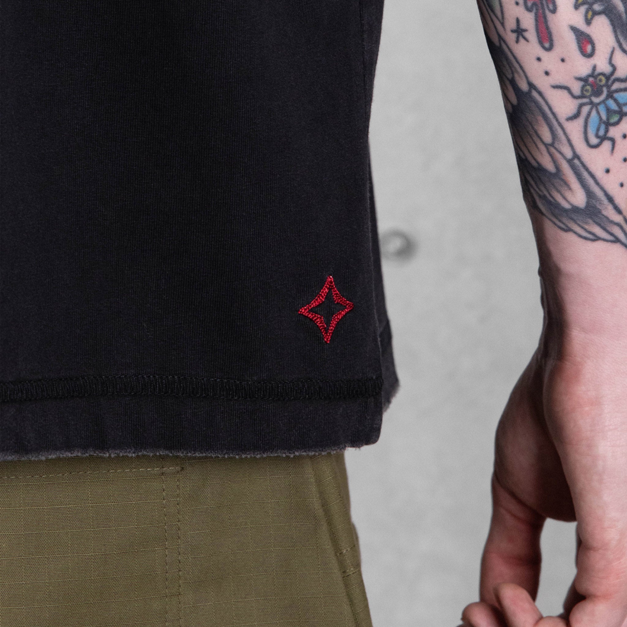 Commons Beam Tee Vintage Black Common Hype