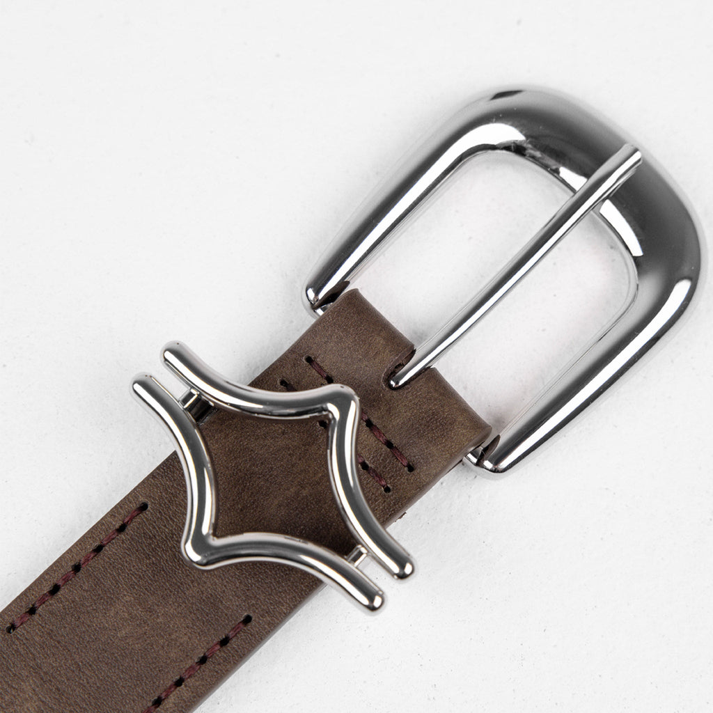 Commons Studios Outlaw Leather Belt Tobacco Common Hype