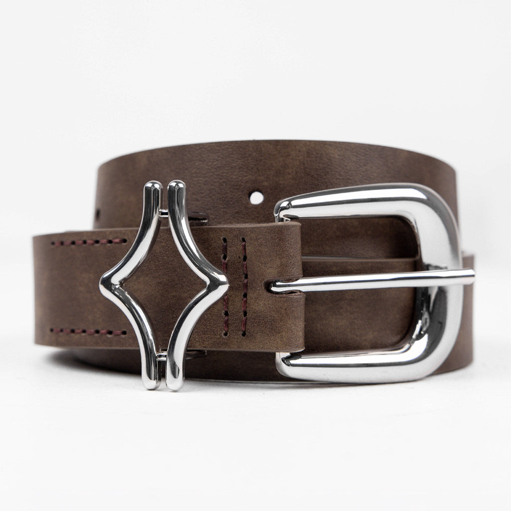 Commons Studios Outlaw Leather Belt Tobacco Common Hype