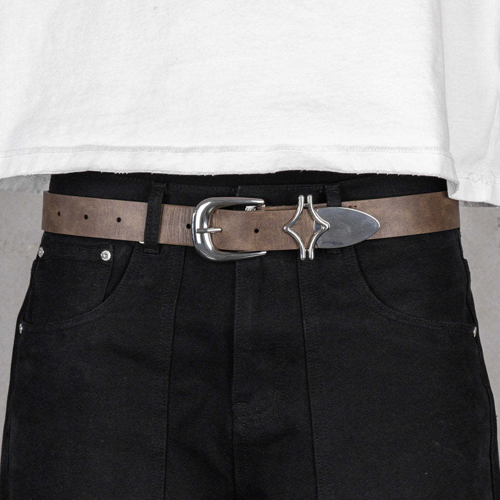 Commons Studios Outlaw Leather Belt Tobacco Common Hype