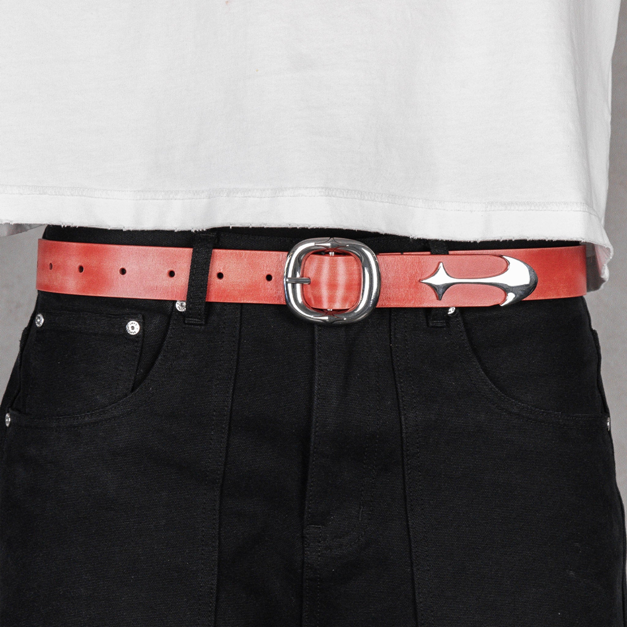 Commons Studios Starslinger Leather Belt Inferno Common Hype