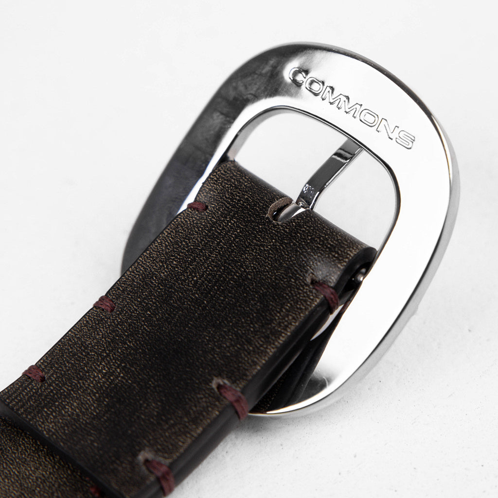 Commons Studios Starslinger Leather Belt Smoke Common Hype