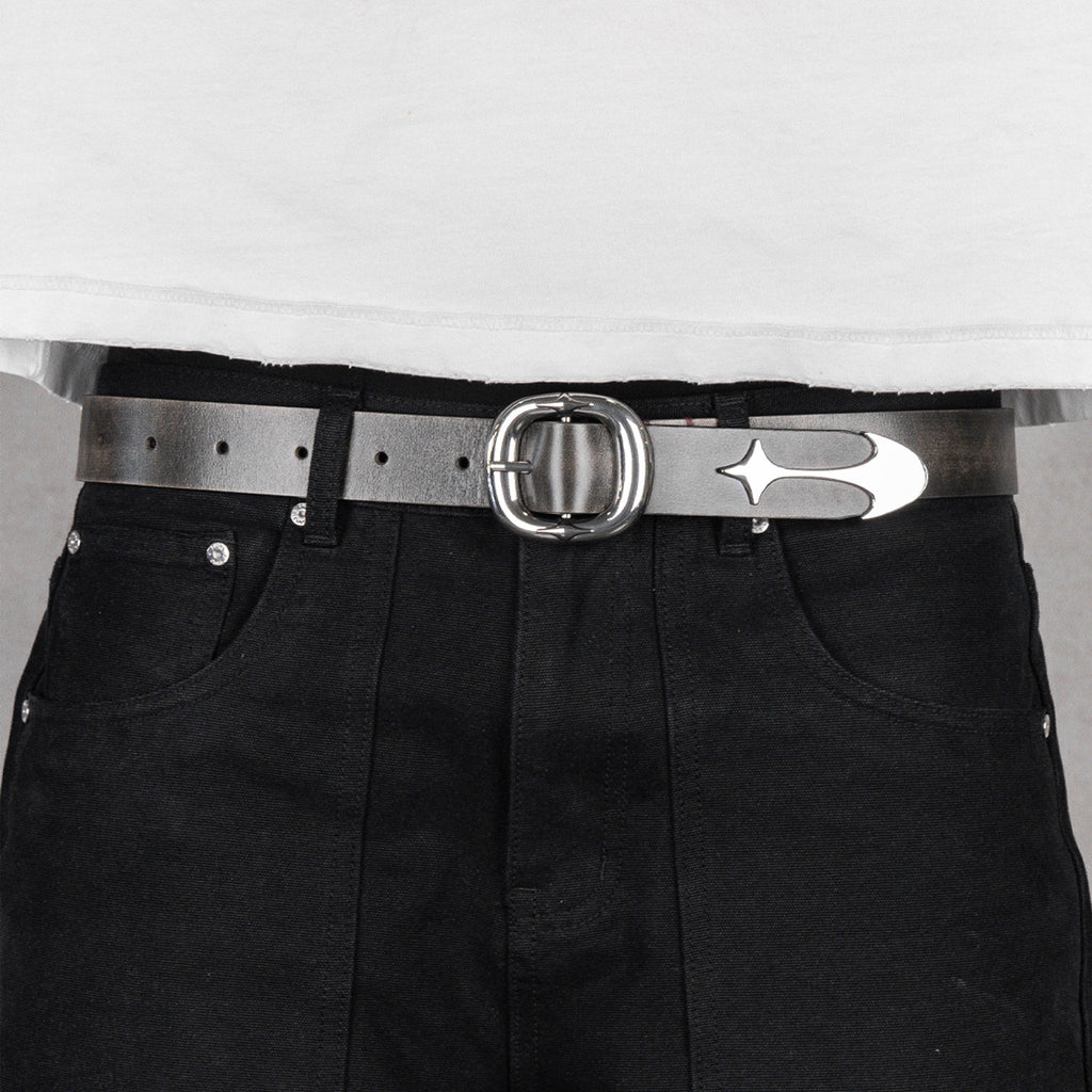 Commons Studios Starslinger Leather Belt Smoke Common Hype