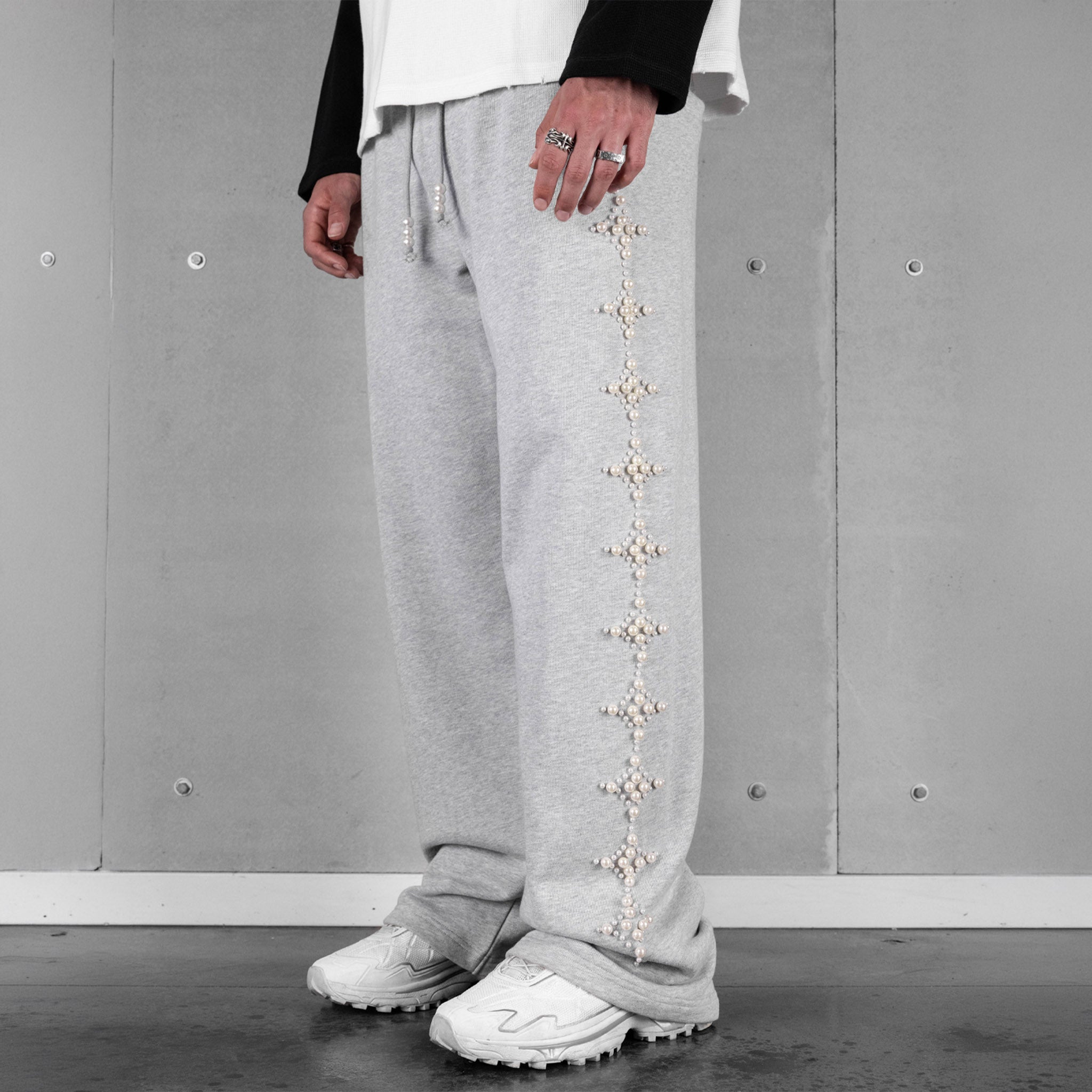 Commons Pearled Star Sweatpant Heather Grey Common Hype