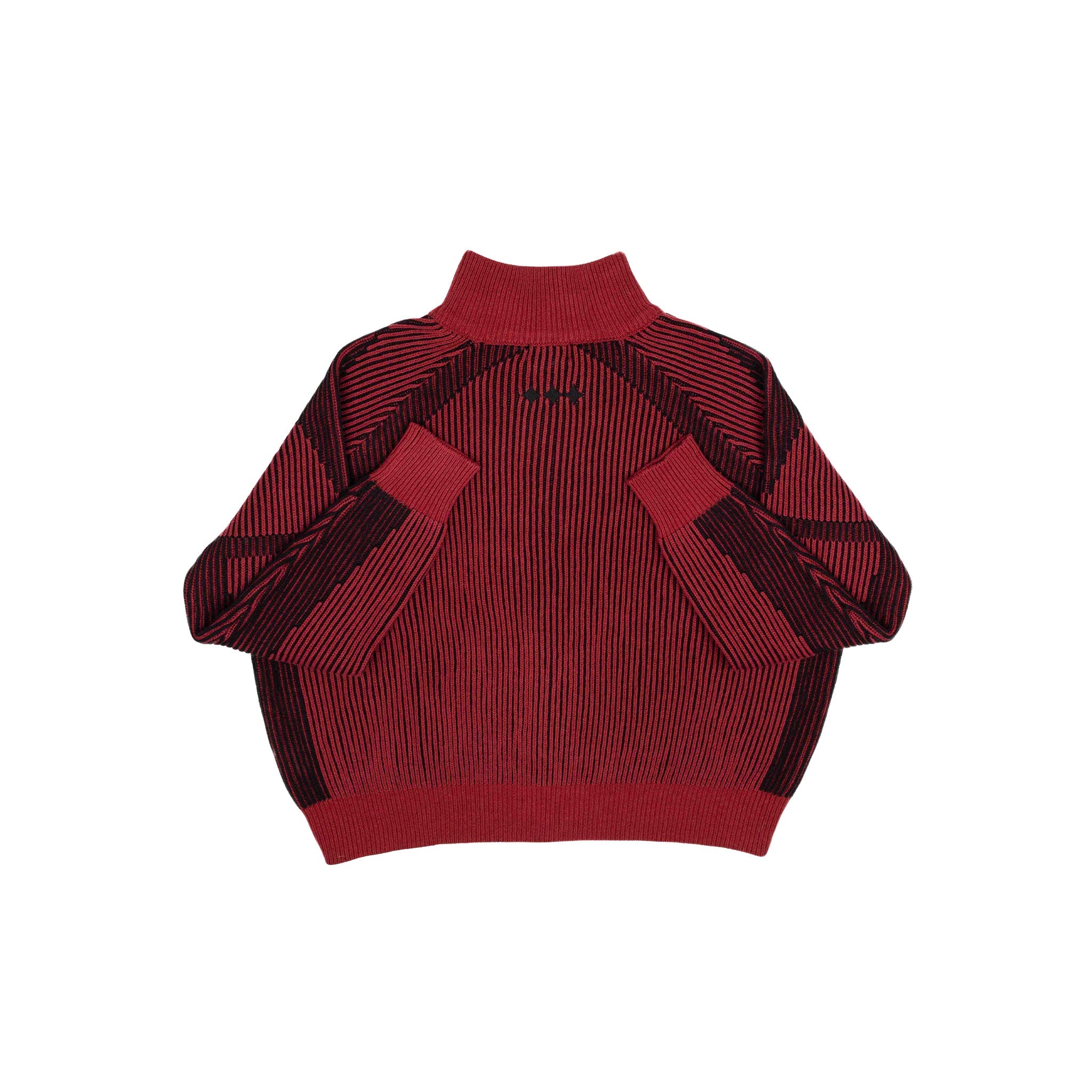 Commons Star Zip-Up Knit Plum Common Hype