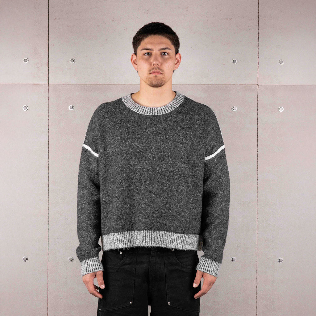 Commons Pullover Knit Forrest Charcoal Common Hype