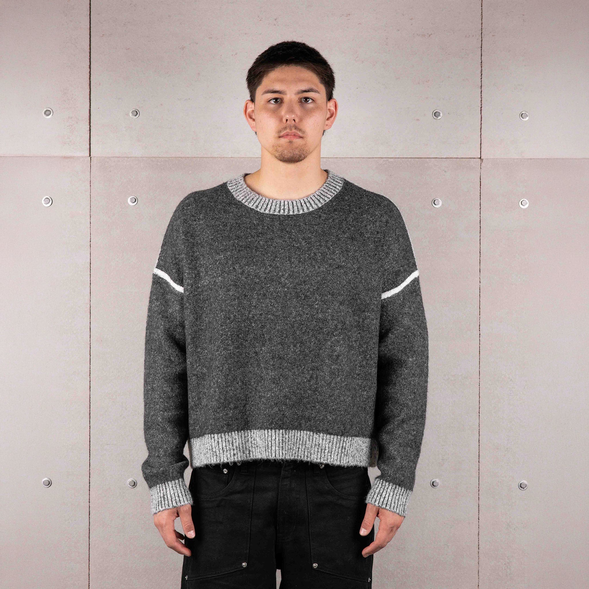 Commons Pullover Knit Forrest Charcoal Common Hype
