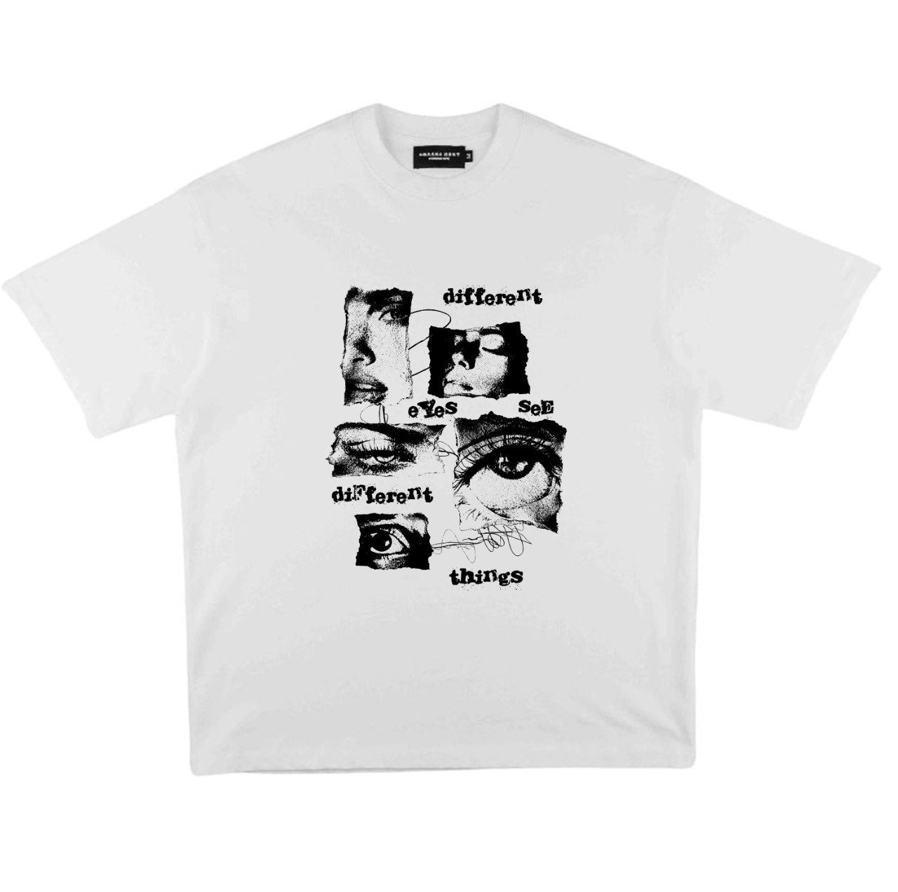 Compliments Different Eyes White Vintage Shirt Common Hype