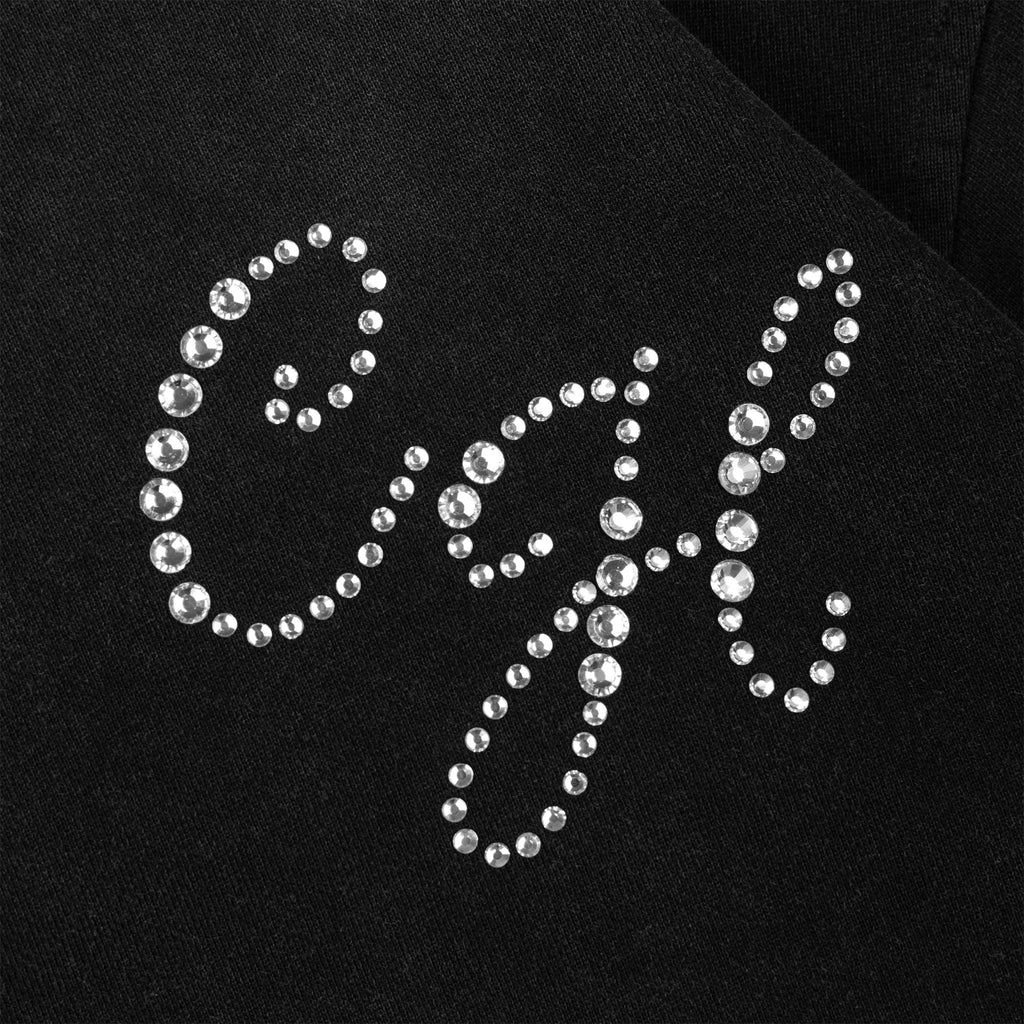 Common Hype Diamanté Hoodie Washed Black Common Hype