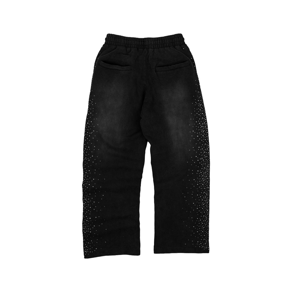 Common Hype Diamanté Sweatpant Washed Black Common Hype